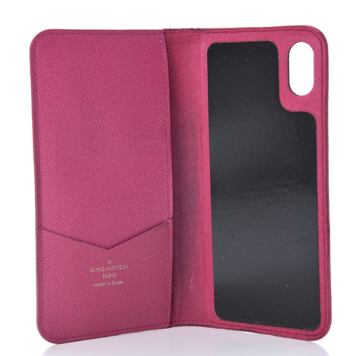 Monogram iPhone XS Max Folio Case Rose Pop