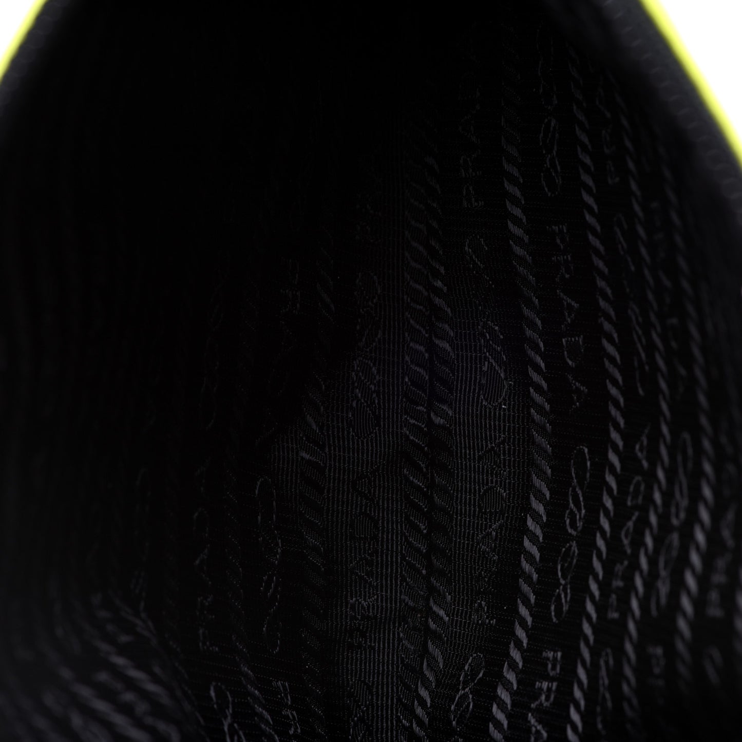 Tessuto Nylon Vela Flat Pouch Neon Yellow