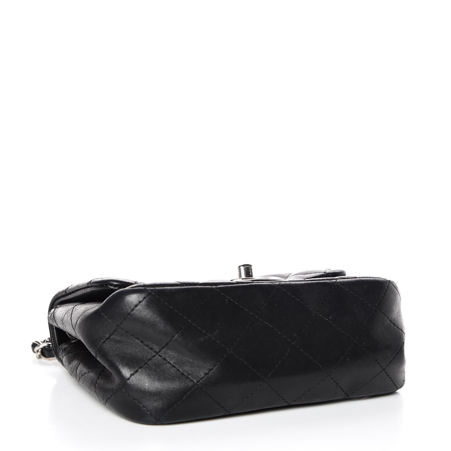 Chanel Lambskin Quilted Mini Square Flap Black 4 of 10
