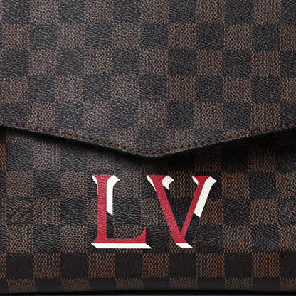 Louis Vuitton Damier Ebene Beaubourg MM Scarlet 12 of 12
