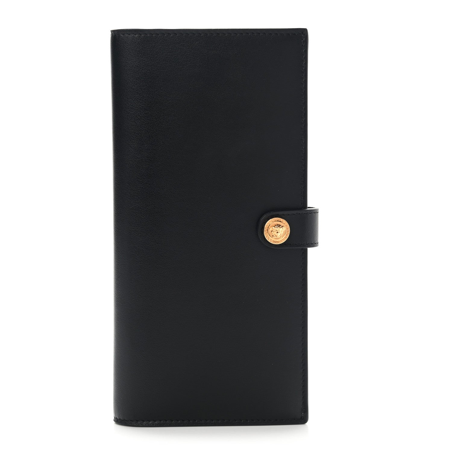 Versace Calfskin Medusa Long Wallet Black 1 of 10