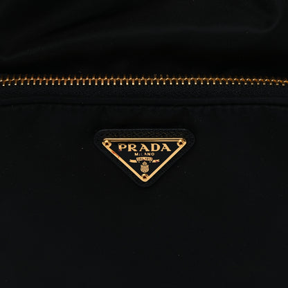 Prada Saffiano Tessuto Nylon Mini Bucket Crossbody Bag Black 7 of 12