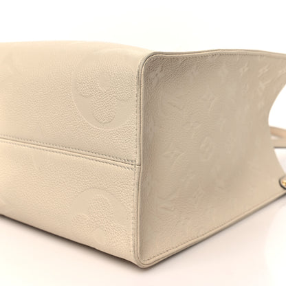 Louis Vuitton Empreinte Monogram Giant Onthego MM Creme 9 of 10