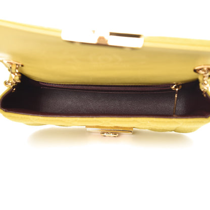 Chanel Jersey Quilted Mini Chic With Me Flap Yellow 5 of 13