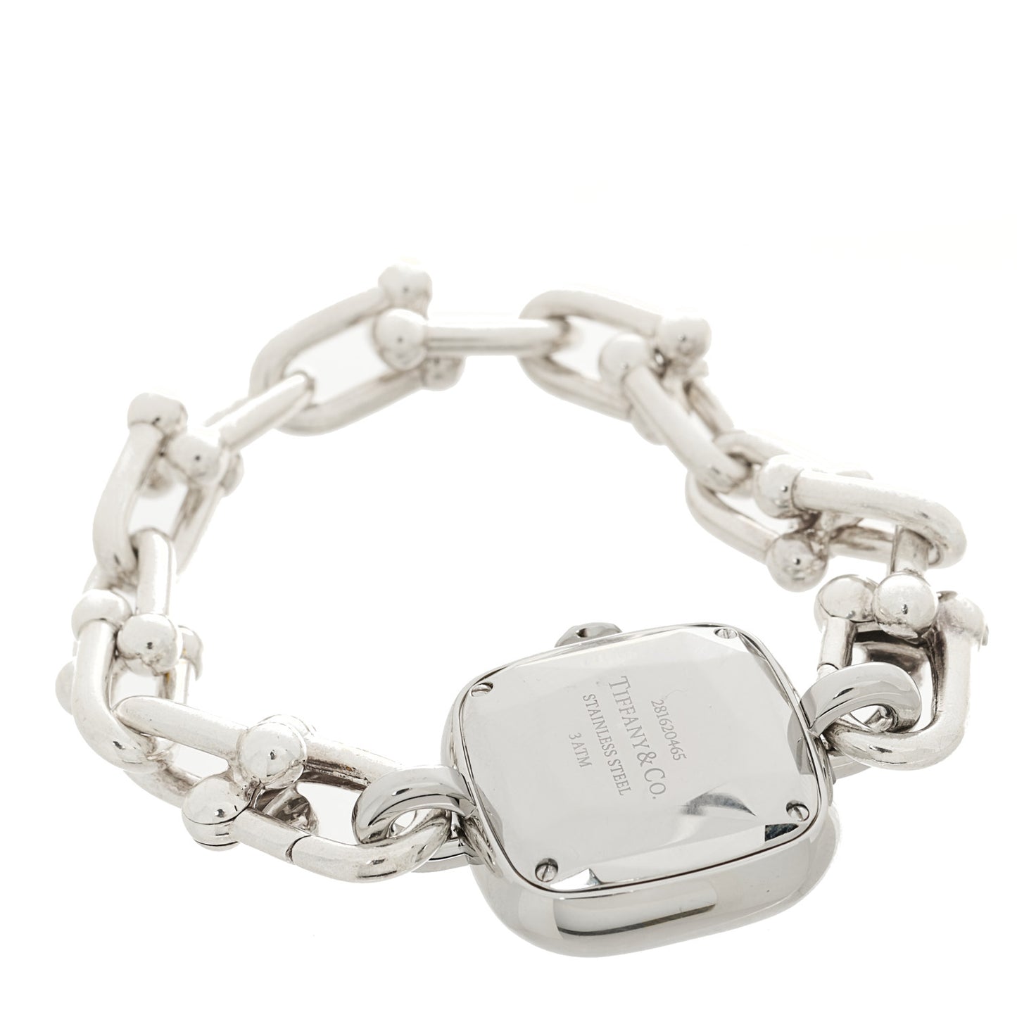 Sterling Silver Diamond 24mm HardWear Quartz Watch Tiffany Blue