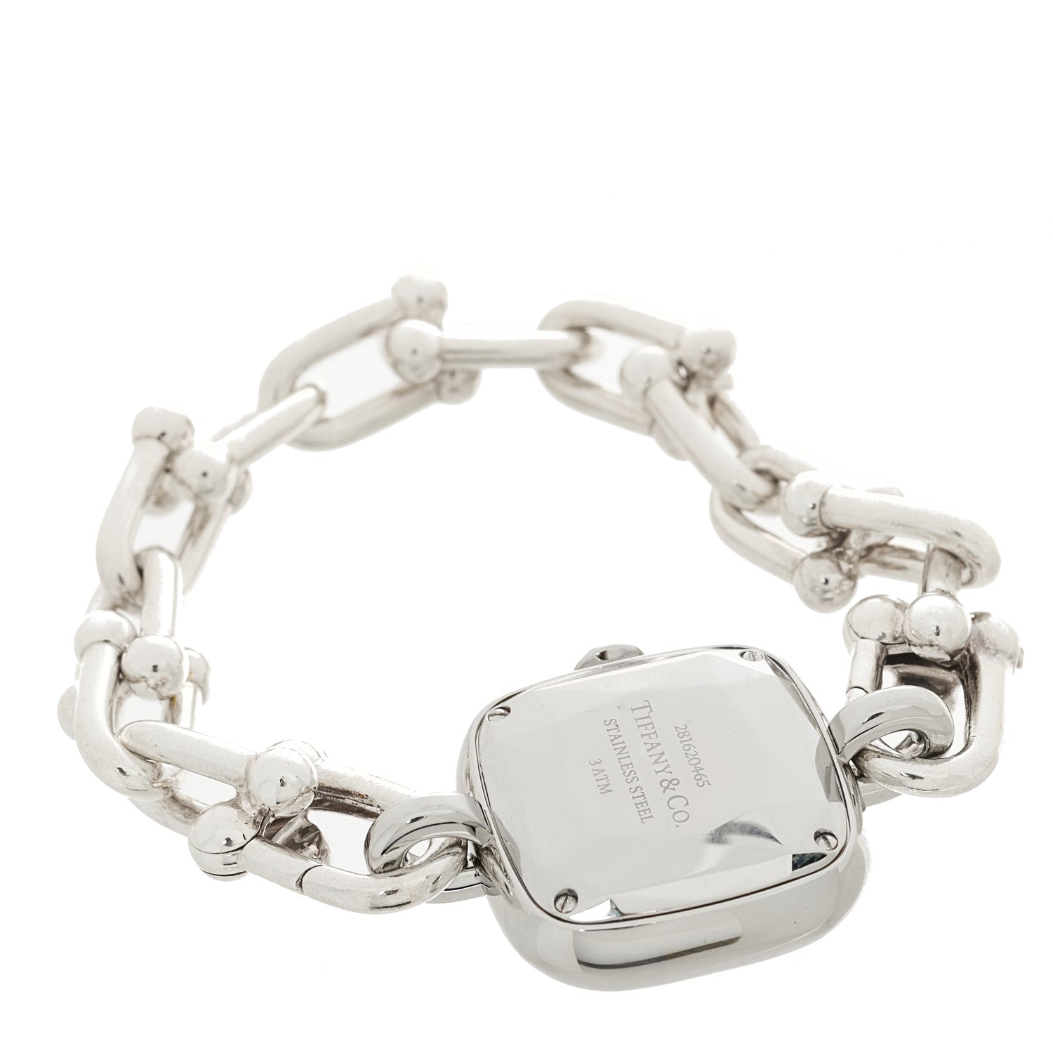 Tiffany Sterling Silver Diamond 24mm HardWear Quartz Watch Tiffany Blue 4 of 6