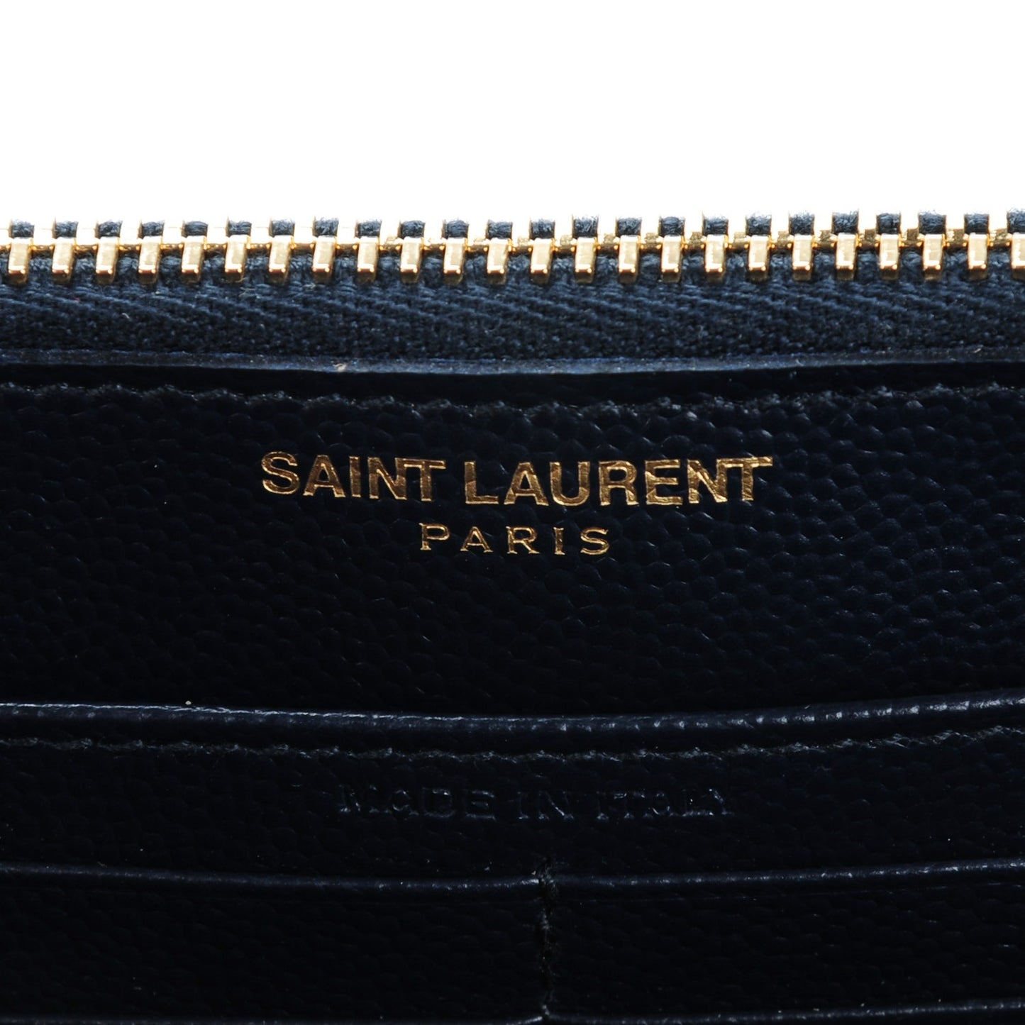 Grain De Poudre Matelasse Chevron Monogram Wallet Navy