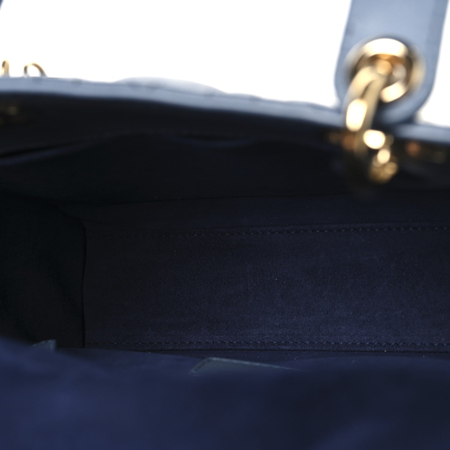 Christian Dior Lambskin Cannage Gradient Small My ABCDior Lady Dior Indigo Blue 5 of 13