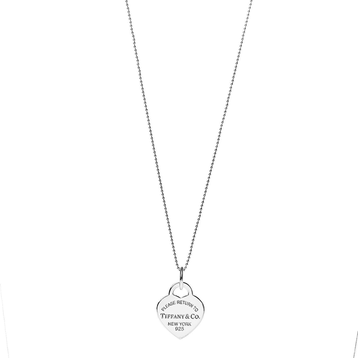 Sterling Silver Long Return to Tiffany Heart Pendant Necklace
