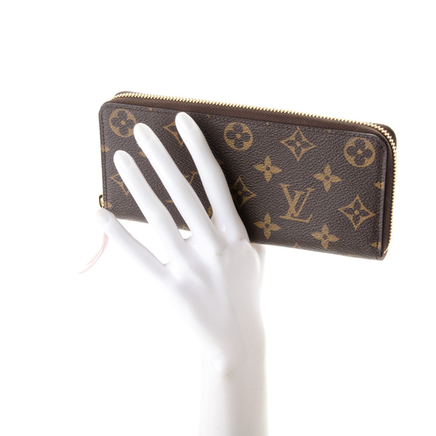 Louis Vuitton Monogram Clemence Wallet Rose Ballerine 2 of 7