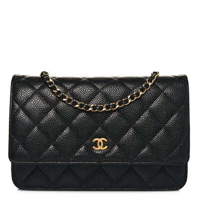 Chanel Caviar Quilted Wallet On Chain WOC Black 1 of 12