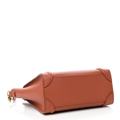 Celine Smooth Calfskin Nano Luggage Terracotta 3 of 4
