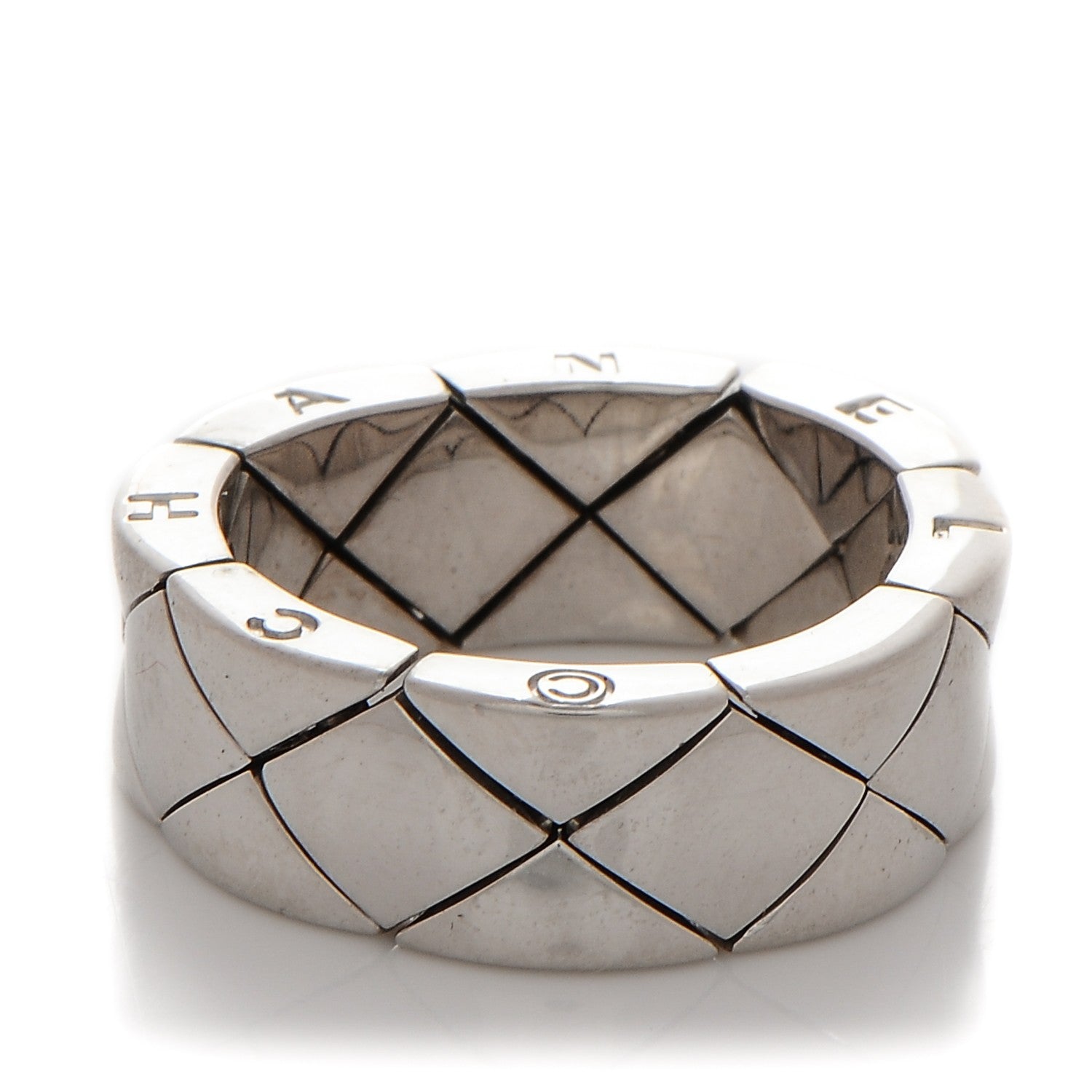 Chanel 18K White Gold Small Coco Crush Ring 6 1 of 5
