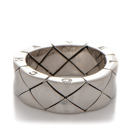 Chanel 18K White Gold Small Coco Crush Ring 6 1 of 5