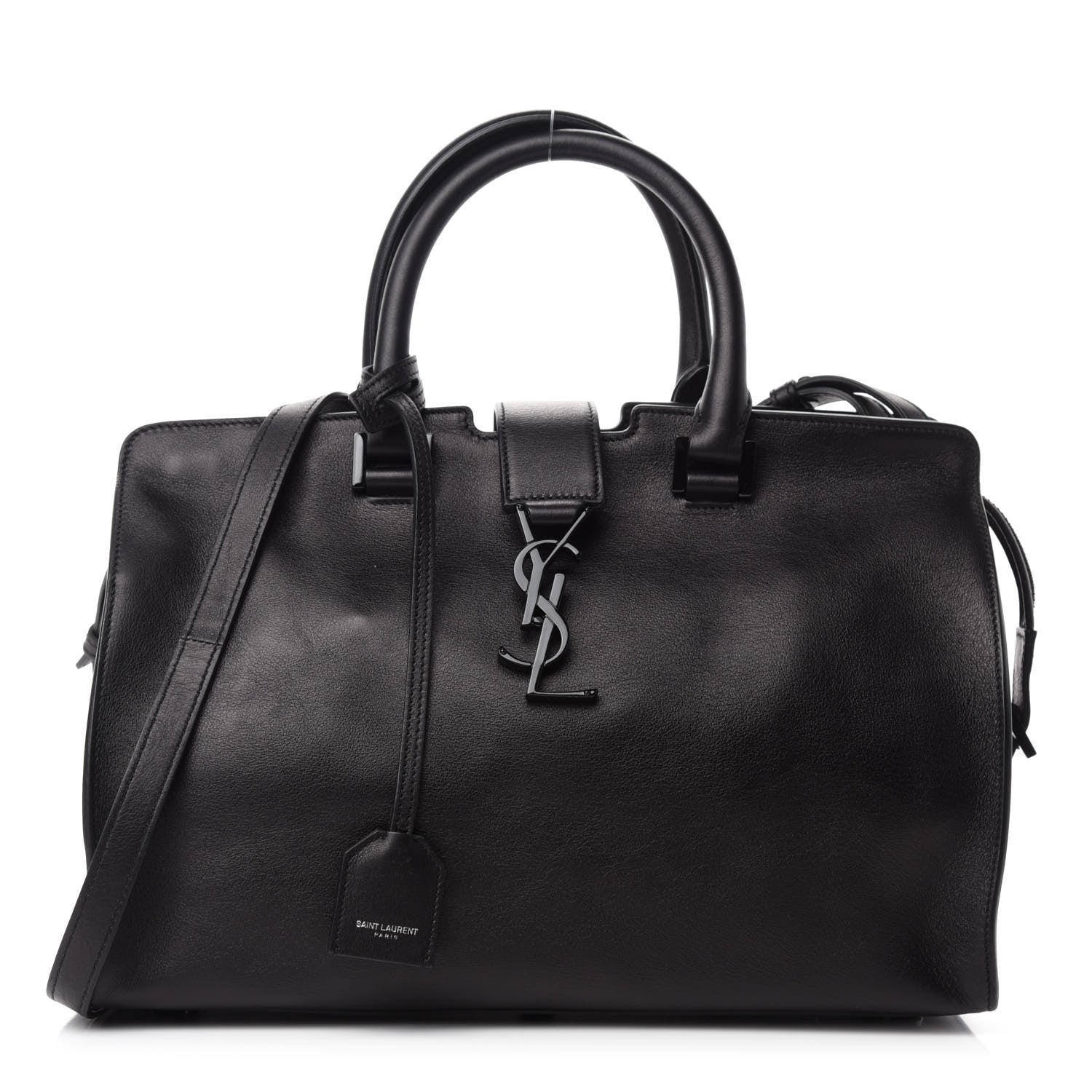 Saint Laurent Calfskin Small Monogram Cabas Black 1 of 10
