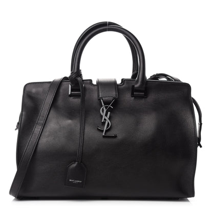 Saint Laurent Calfskin Small Monogram Cabas Black 1 of 10
