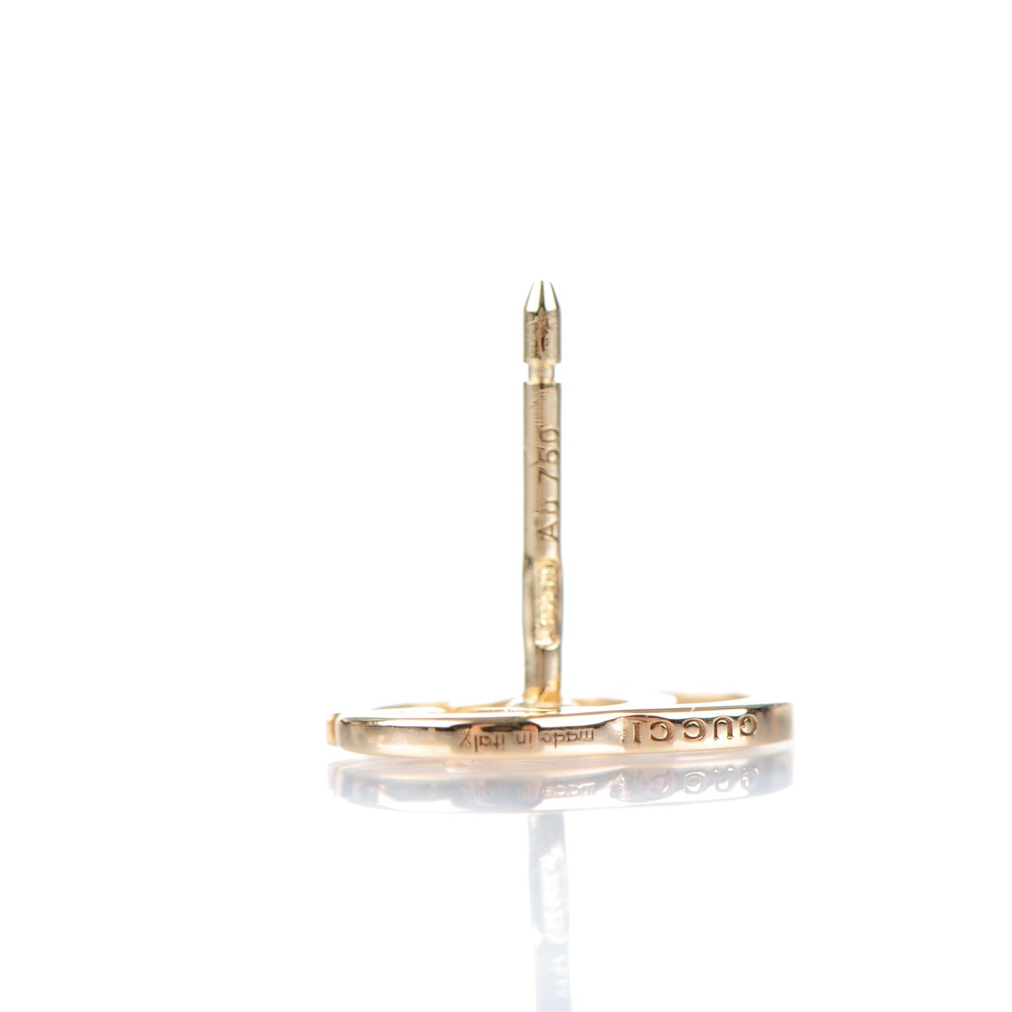 18K Yellow Gold GG Tissue Stud Earrings