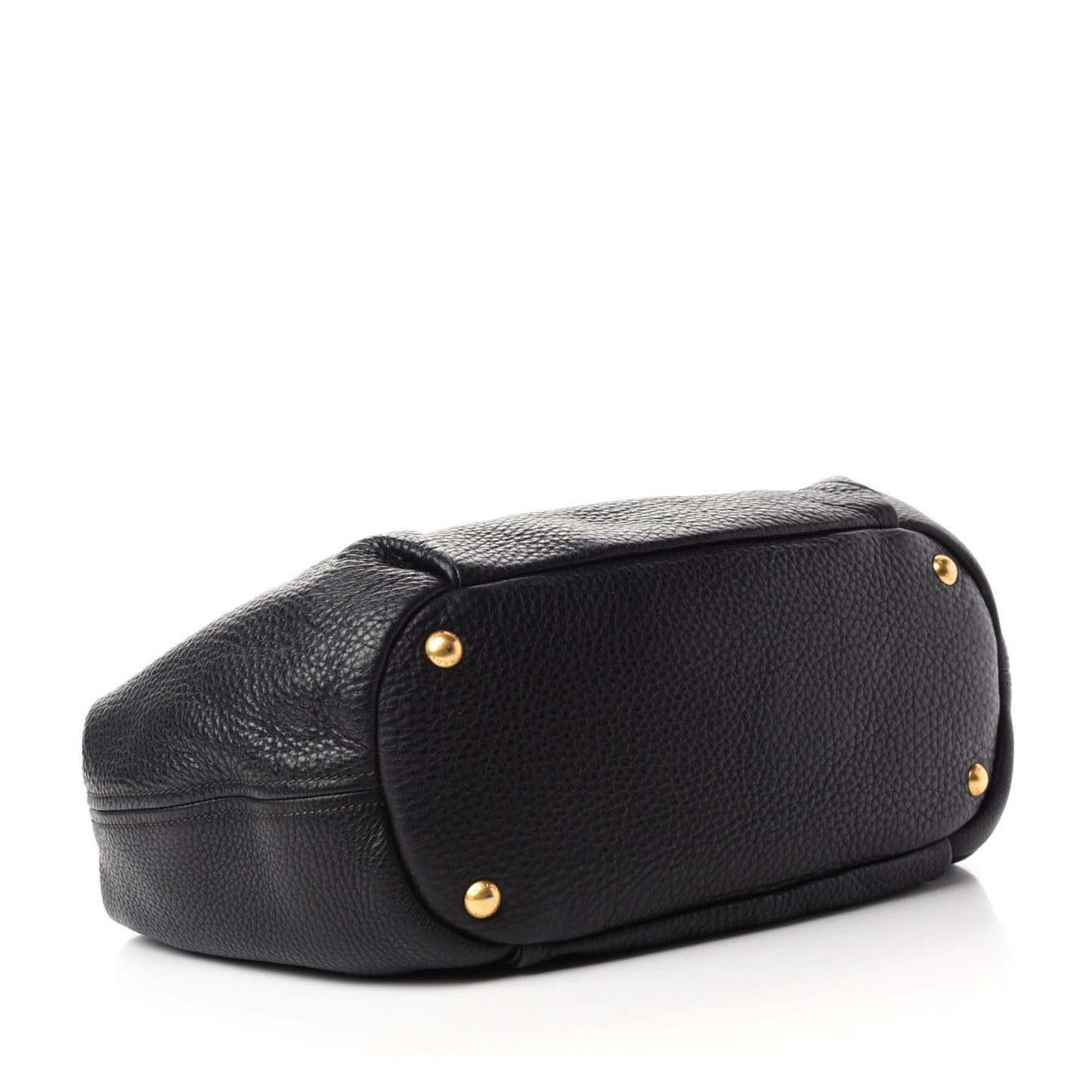 Vitello Daino Shoulder Bag Black
