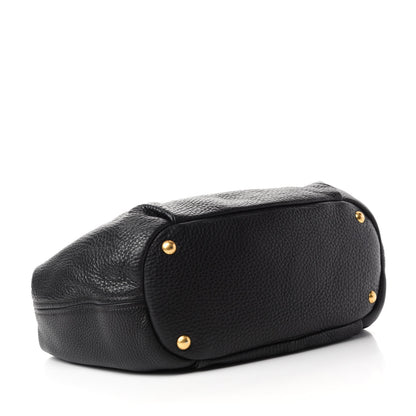 Prada Vitello Daino Shoulder Bag Black 4 of 9