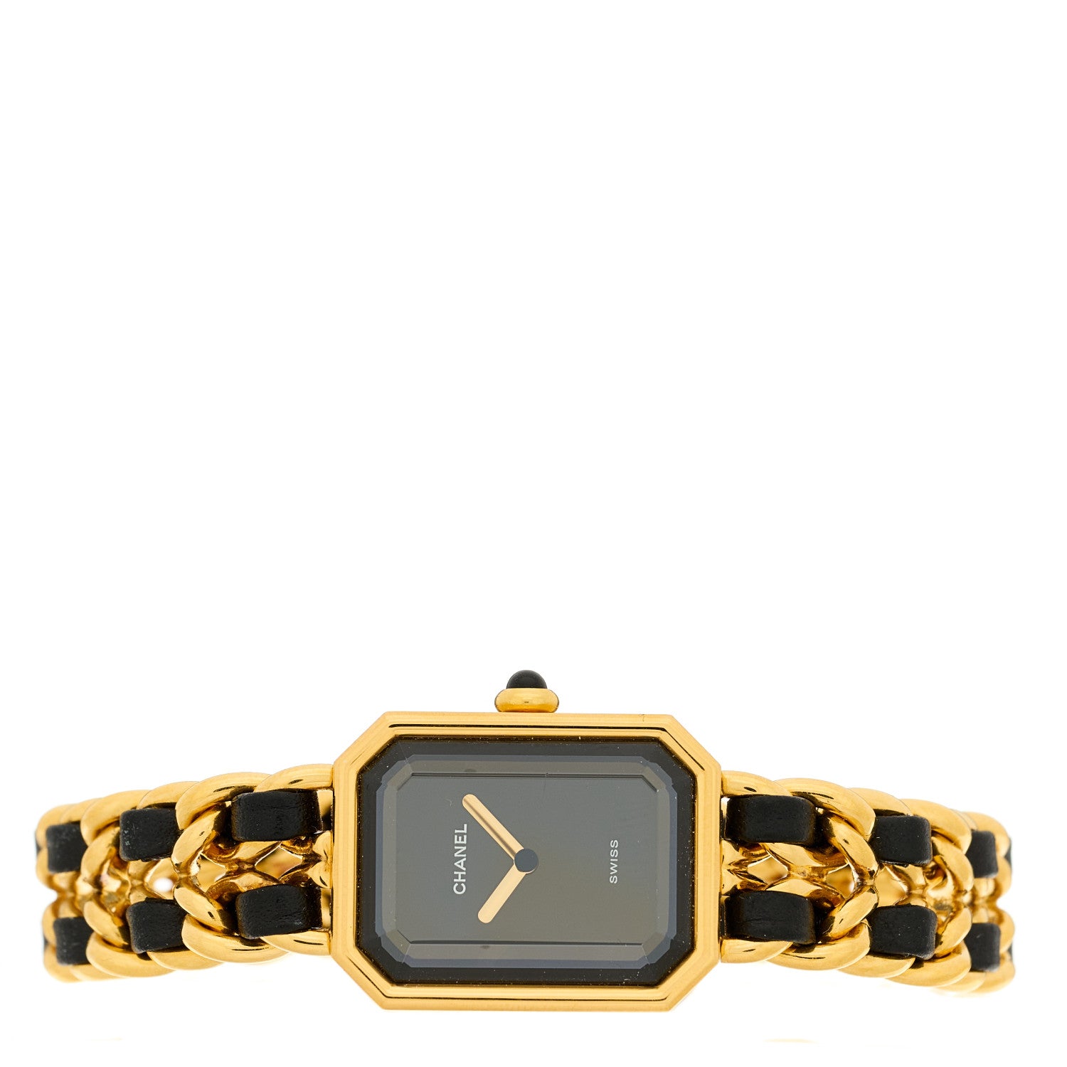 Chanel Stainless Steel Lambskin 20mm Chain Premiere Quartz Watch Gold XL 2 of 4