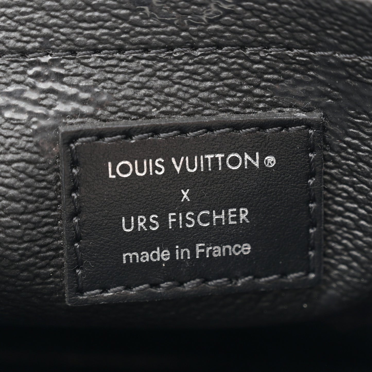 X UF Tufted Monogram Pochette Accessories White Black