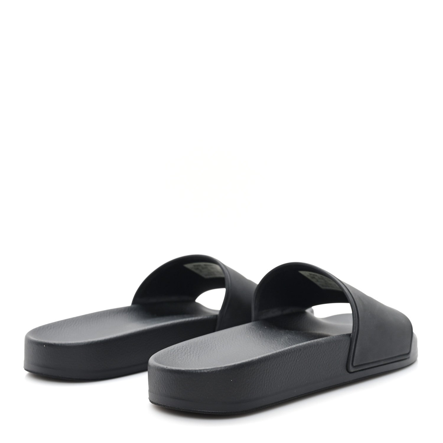 Balenciaga Rubber Paris Logo Womens Slide Sandals 35 Black 5 of 9