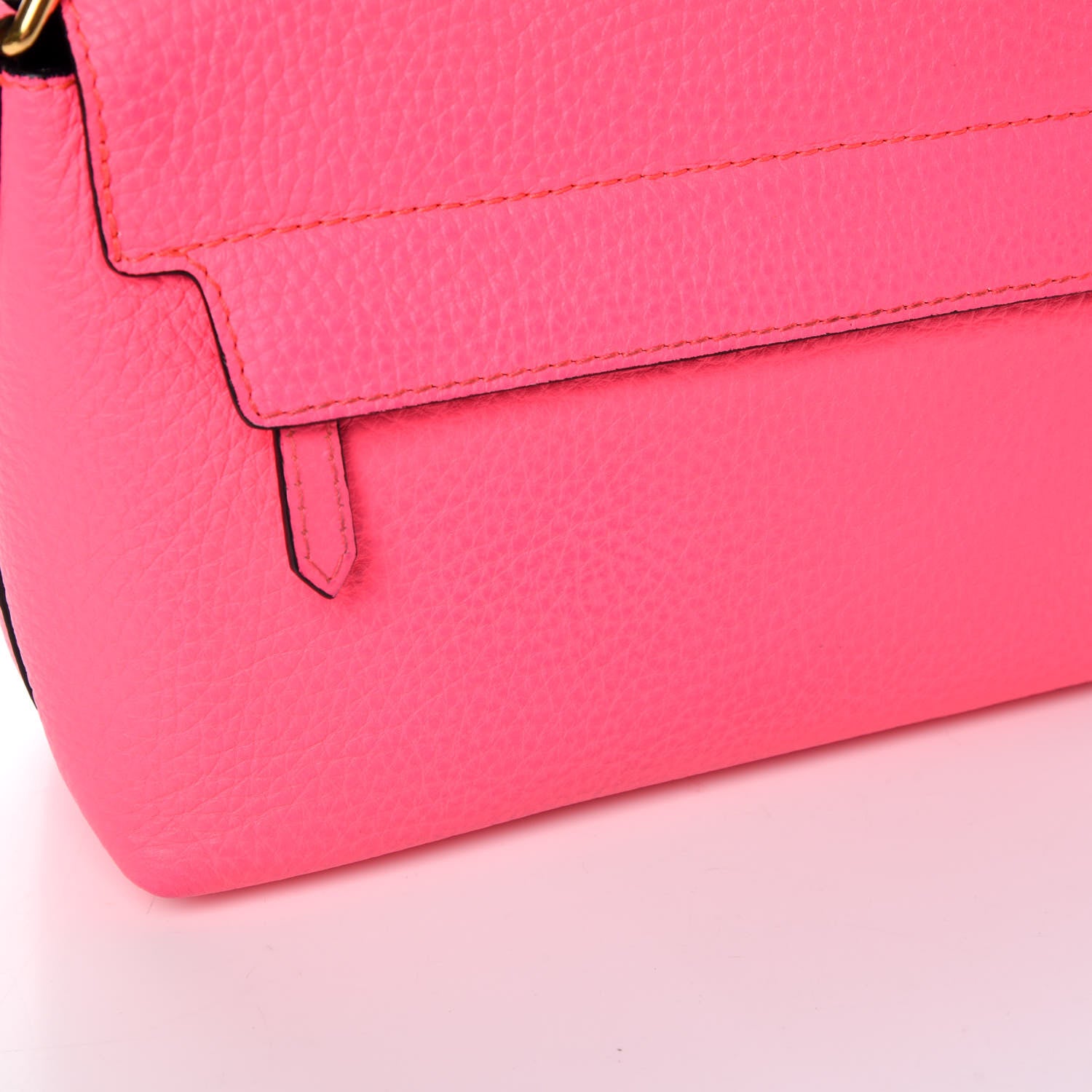 Burberry Calfskin Smooth Grain Small Burleigh Crossbody Bag Neon Pink 14 of 15