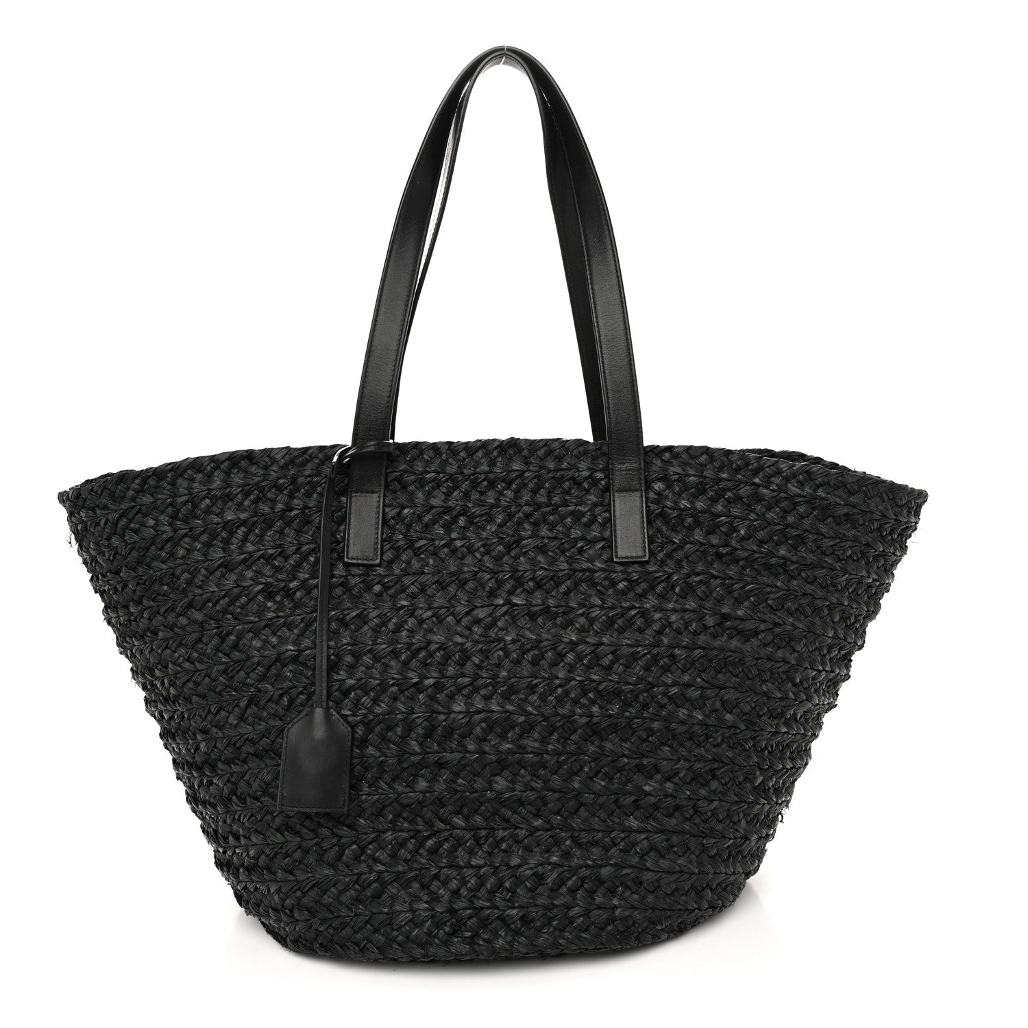 Saint Laurent Raffia Medium Panier Bag Black 1 of 9