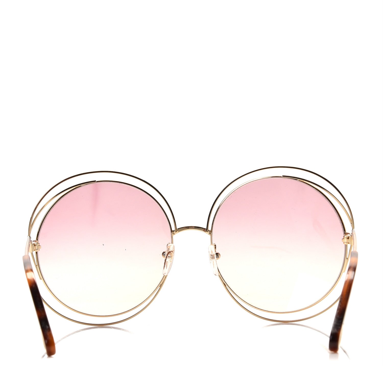 Chloe Oversized Round Carlina Oversized Round Sunglasses CE114SD Gold Pink 4 of 7