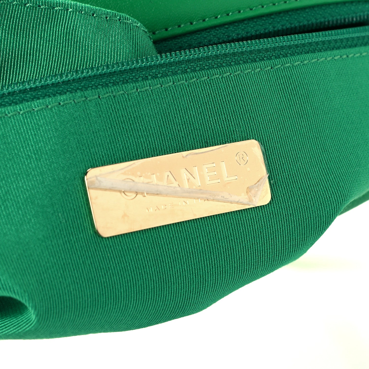 Chanel Lambskin Quilted Large Chanel 19 Flap Green 6 of 11