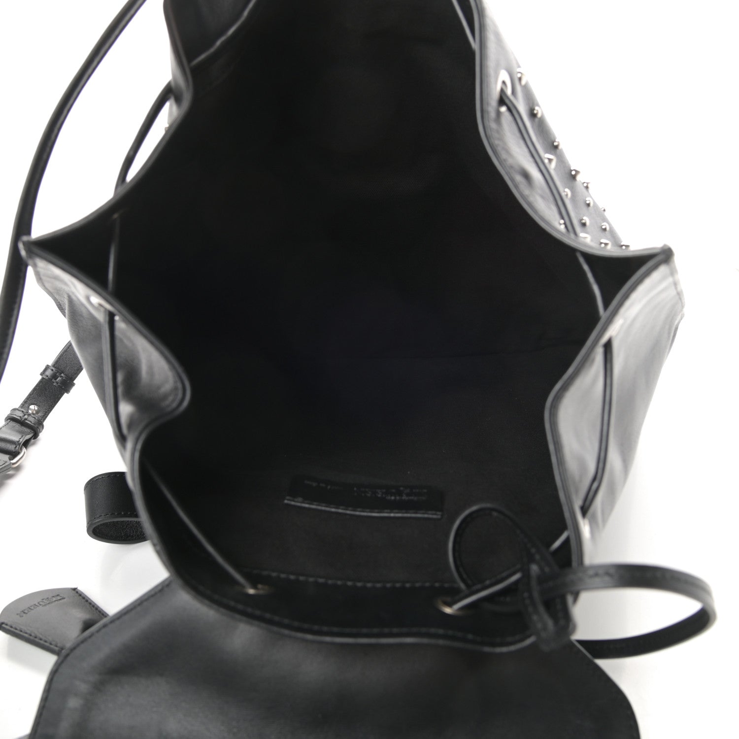 Alexander McQueen Calfskin Studded Padlock Backpack Black 6 of 15