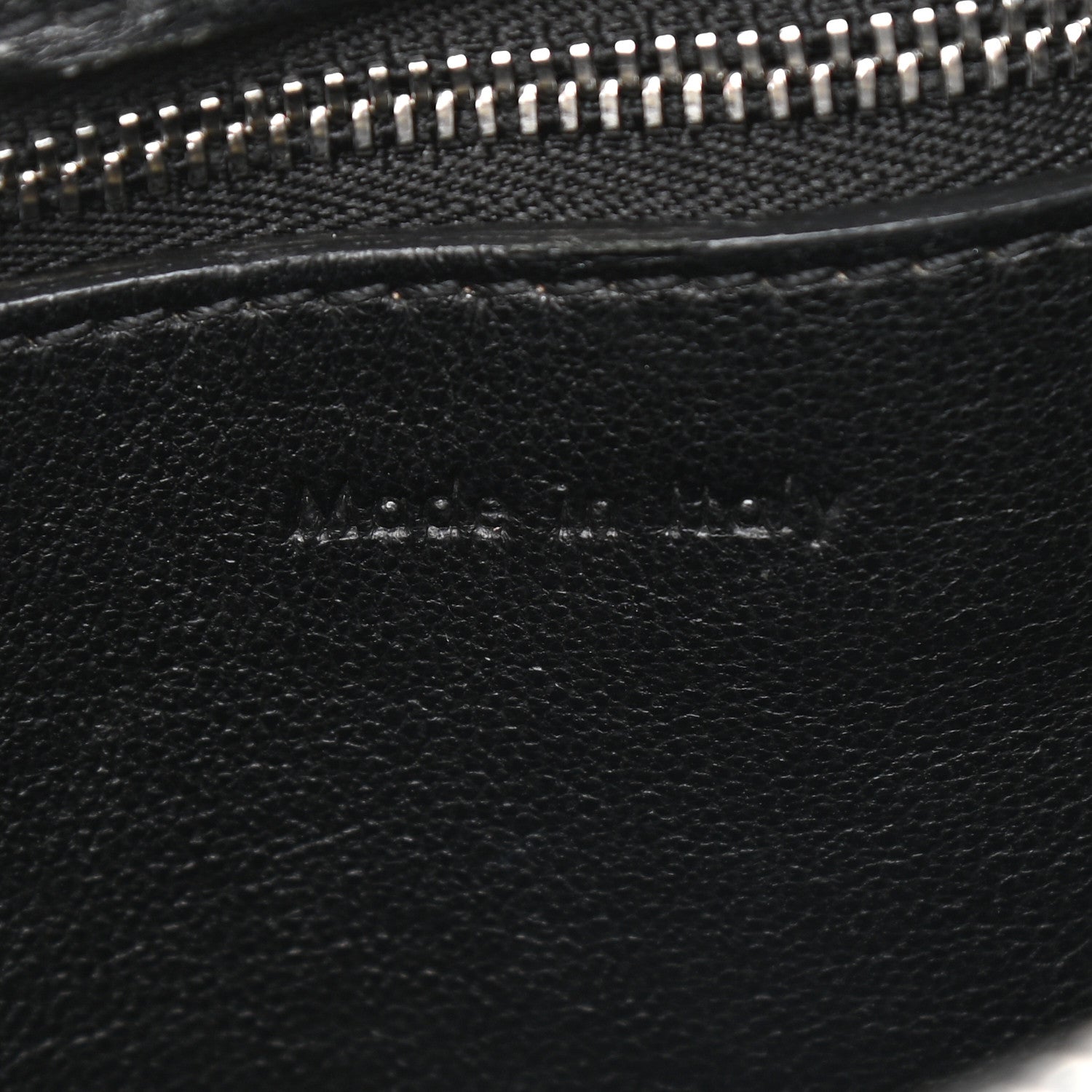 Celine Grained Calfskin Small Bi-Color Edge Shoulder Bag Black Green 7 of 15