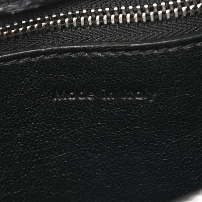 Celine Grained Calfskin Small Bi-Color Edge Shoulder Bag Black Green 7 of 15