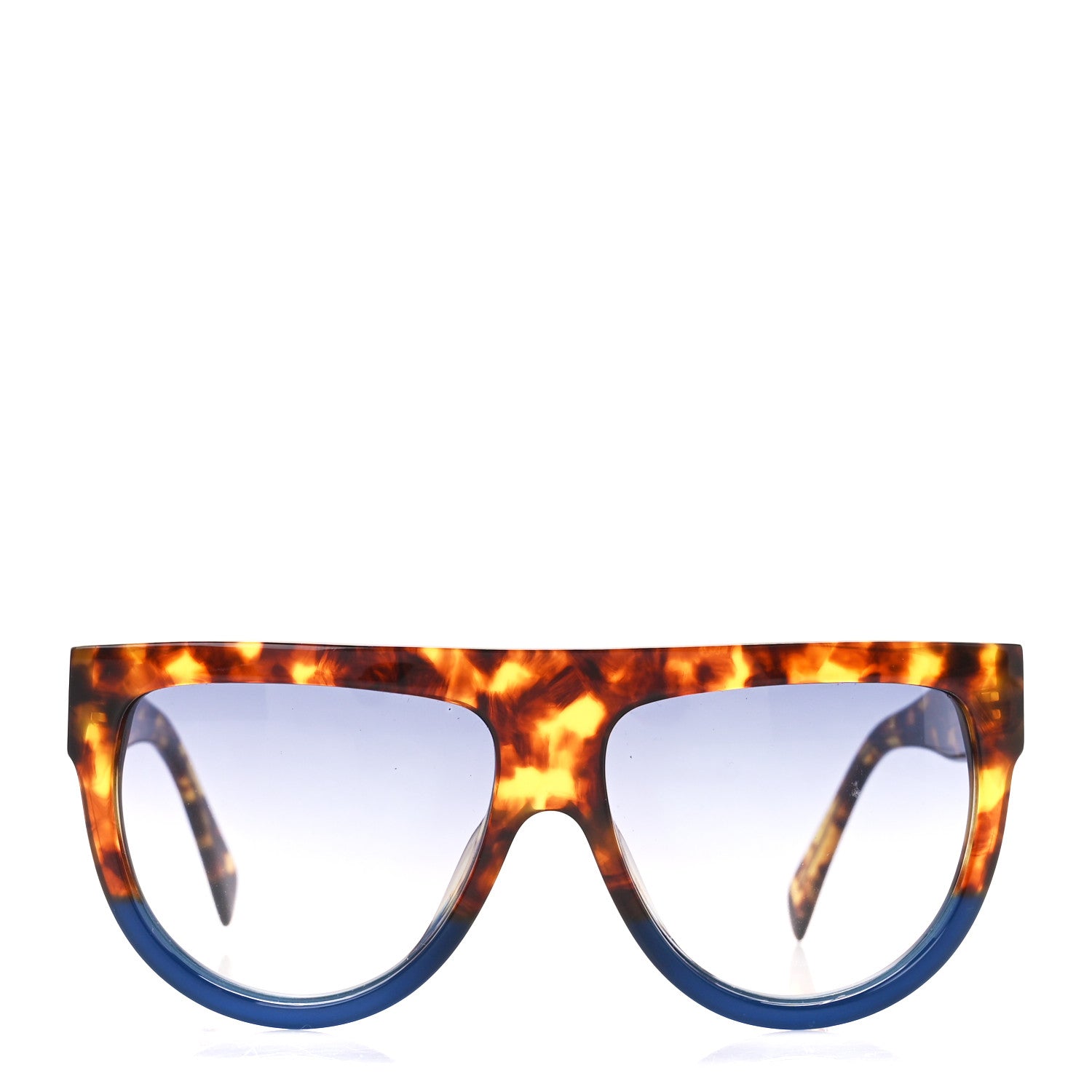 Celine Shadow Sunglasses CL 41026/S Havana Blue 2 of 7