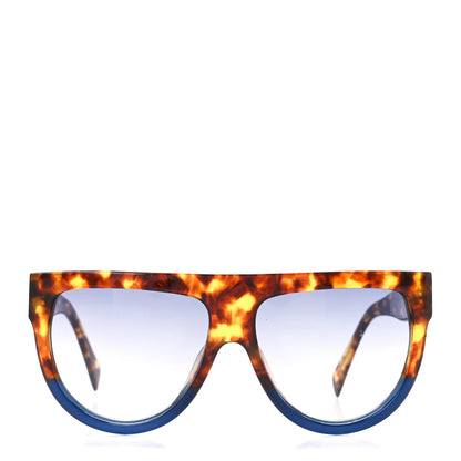 Celine Shadow Sunglasses CL 41026/S Havana Blue 2 of 7