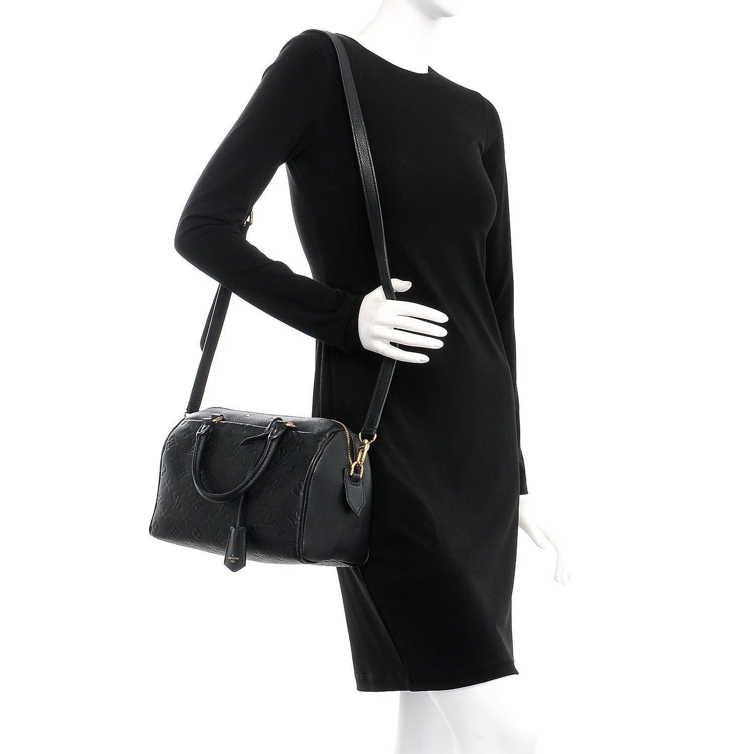 Louis Vuitton Empreinte Speedy Bandouliere 25 NM Black 2 of 9