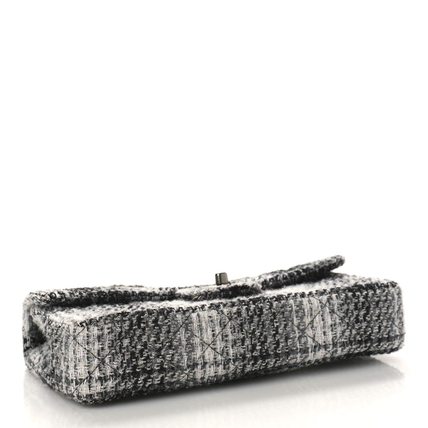 Tweed East West Flap Black White