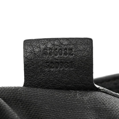 Gucci Calfskin Small Bamboo Shopper Tote Black 8 of 20