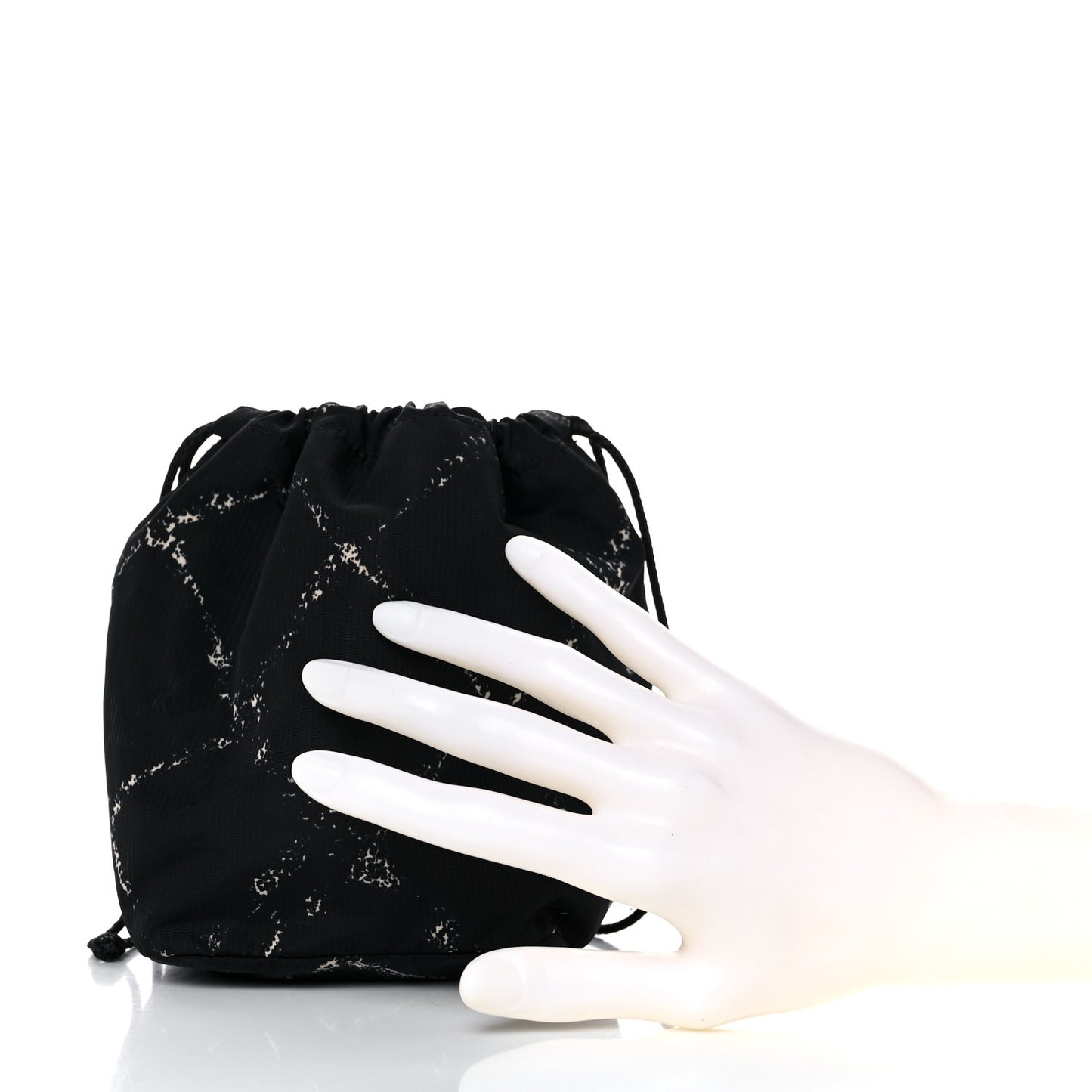 Nylon Travel Drawstring Bag Black