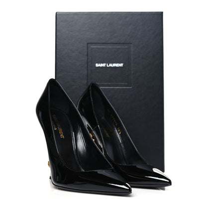 Saint Laurent Patent Opyum 110 Pumps 38.5 Black Gold 10 of 10