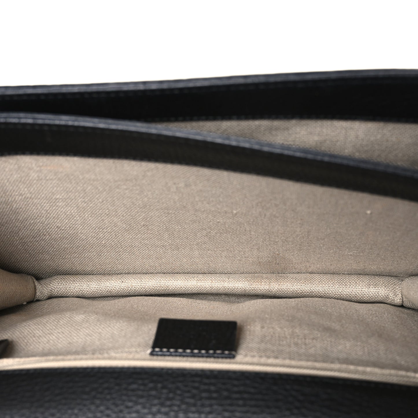 Dollar Calfskin Interlocking G Shoulder Bag Black