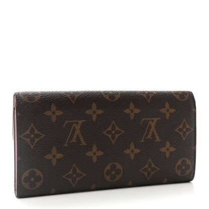 Louis Vuitton Monogram Emilie Wallet Rose Ballerine 3 of 8