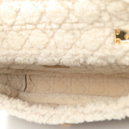 Christian Dior Shearling Cannage Large Caro Bag Camel 5 of 5