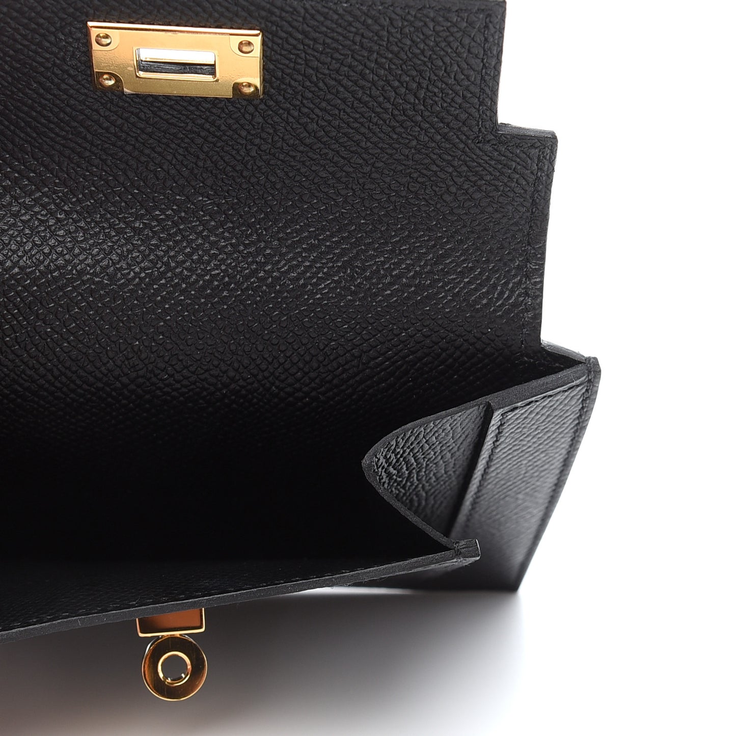 Epsom Kelly Pocket Compact Wallet Black