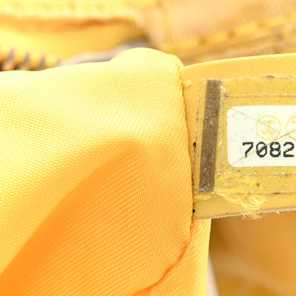 Chanel Nylon Travel Duffle Yellow 7 of 10