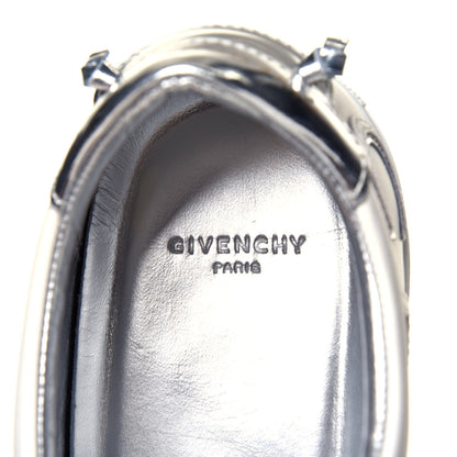 Givenchy Calfskin Reverse Logo Womens Urban Street Sneakers 37 White Silver 6 of 10