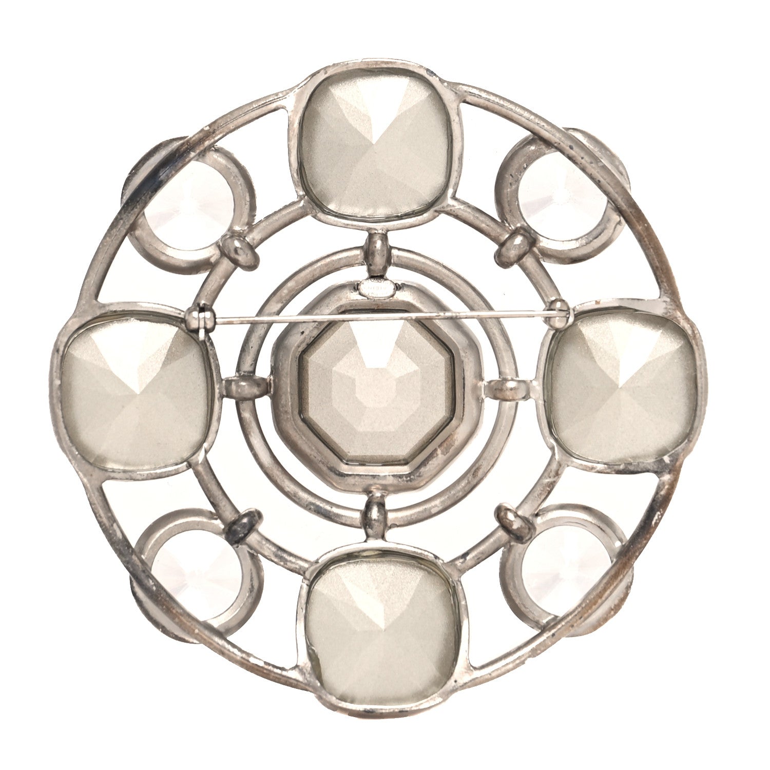 Chanel Crystal Large Brooch Silver 2 of 3