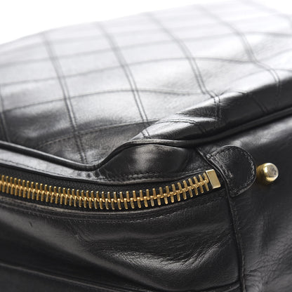 Chanel Lambskin Stitched Suitcase Travel Bag Black 12 of 16