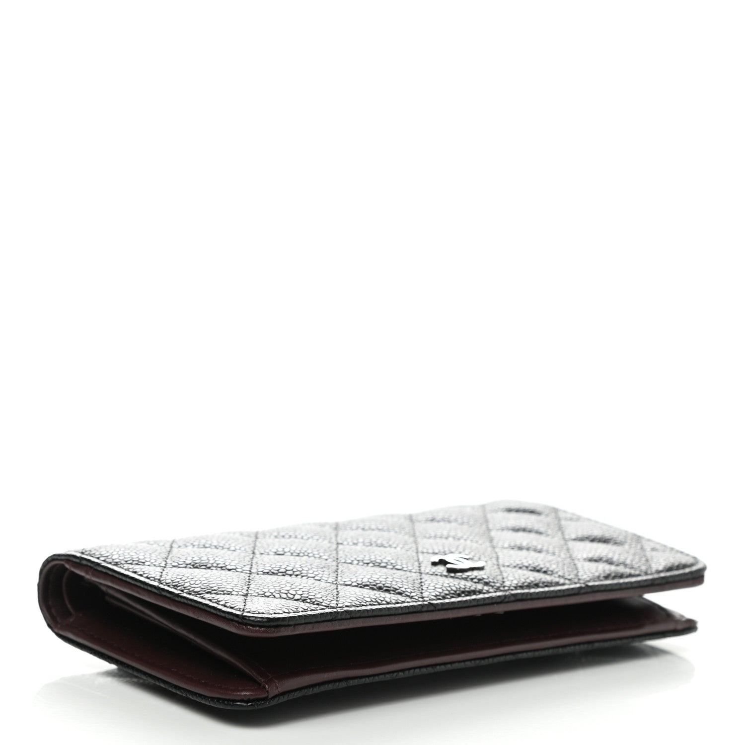Chanel Caviar Quilted Yen Wallet Black 4 of 9