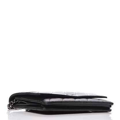 Chanel Lambskin Quilted Wallet On Chain WOC Black 4 of 18